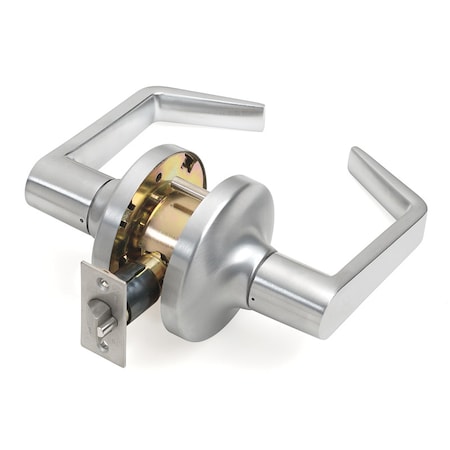 Tell Tell Cortland Satin Chrome Passage Lever 1-3/4 in. CL100013
